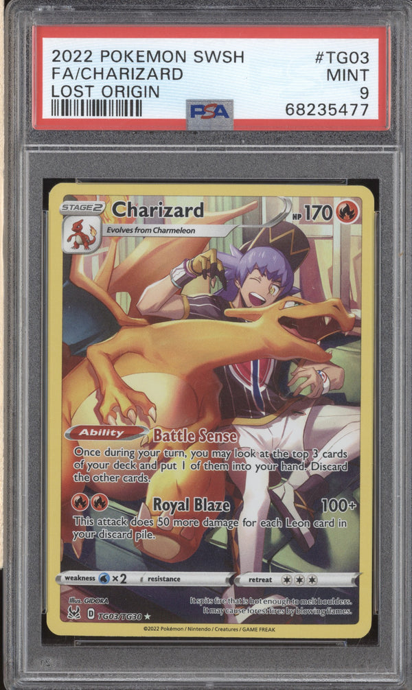 Charizard 2022 Pokemon Lost Origin TG03/TG30 PSA 9