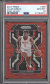 Jalen Green 2021-22 Panini Prizm 306 Ruby Wave RC PSA 10