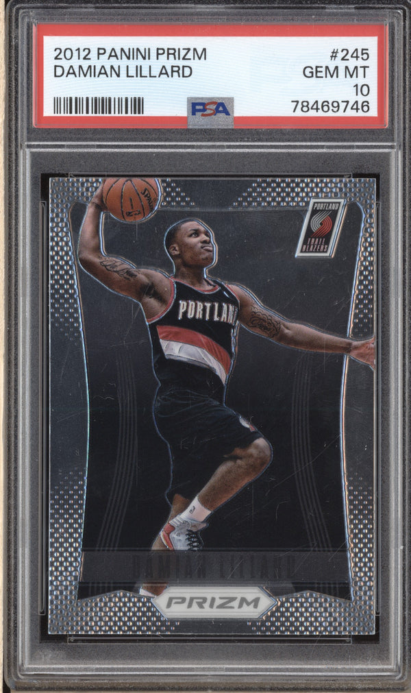 Damian Lillard 2012-13 Panini Prizm 245 PSA 10