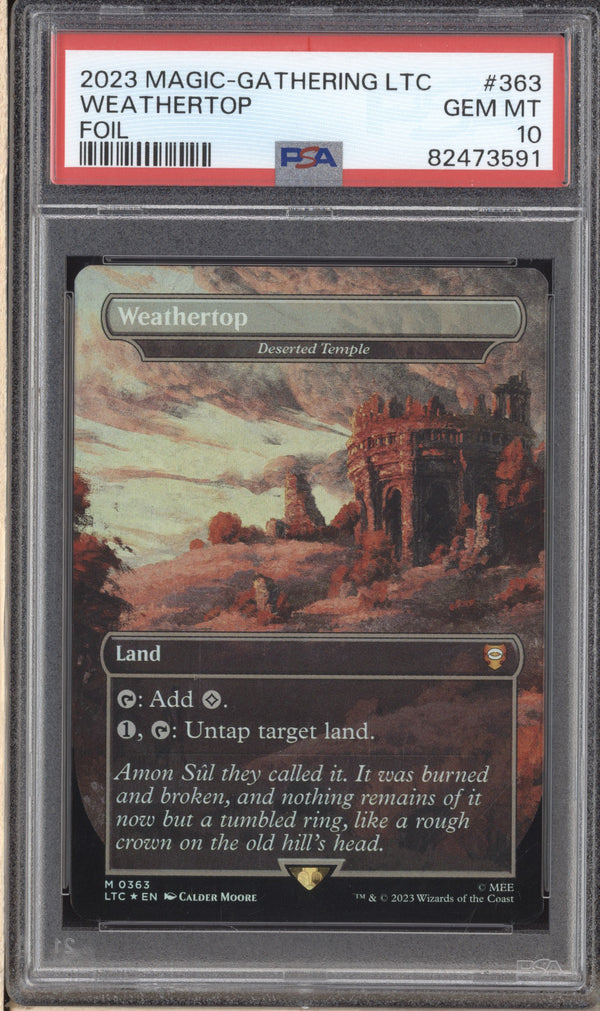 Weathertop 2023 Magic The Gathering LOTR 363 Foil PSA 10