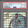 Lionel Messi 2021-22 Panini Mosaic RTWC 10 Mosaic PSA 10