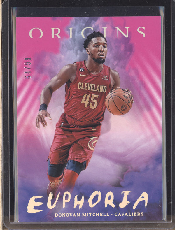 Donovan Mitchell 2022-23 Panini Origins 14 Euphoria Pink 64/99