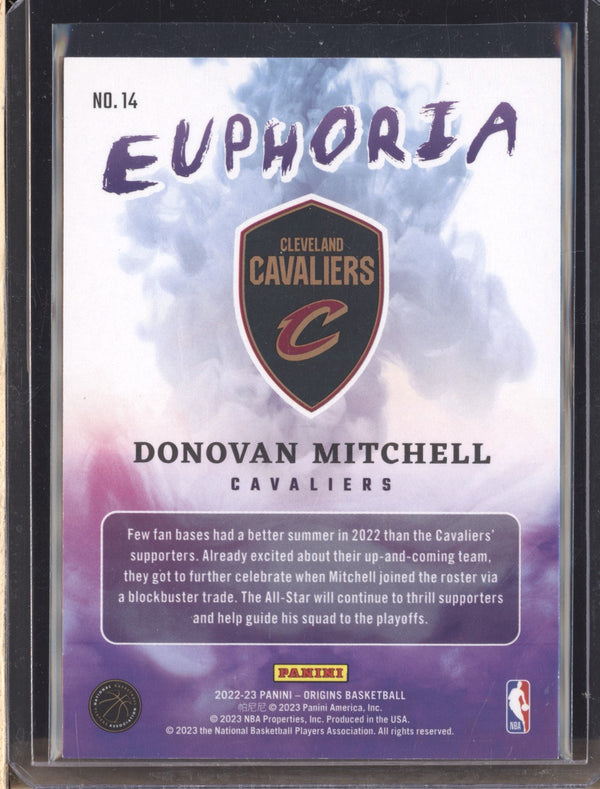 Donovan Mitchell 2022-23 Panini Origins 14 Euphoria Pink 64/99