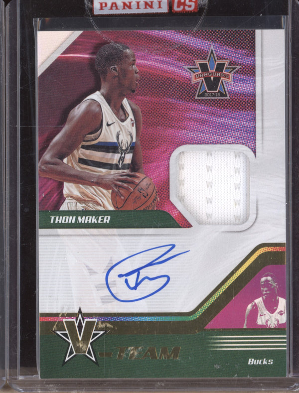 Thon Maker 2017-18 Panini Vanguard VT-TMK V-Team Signatures Swatches 65/99