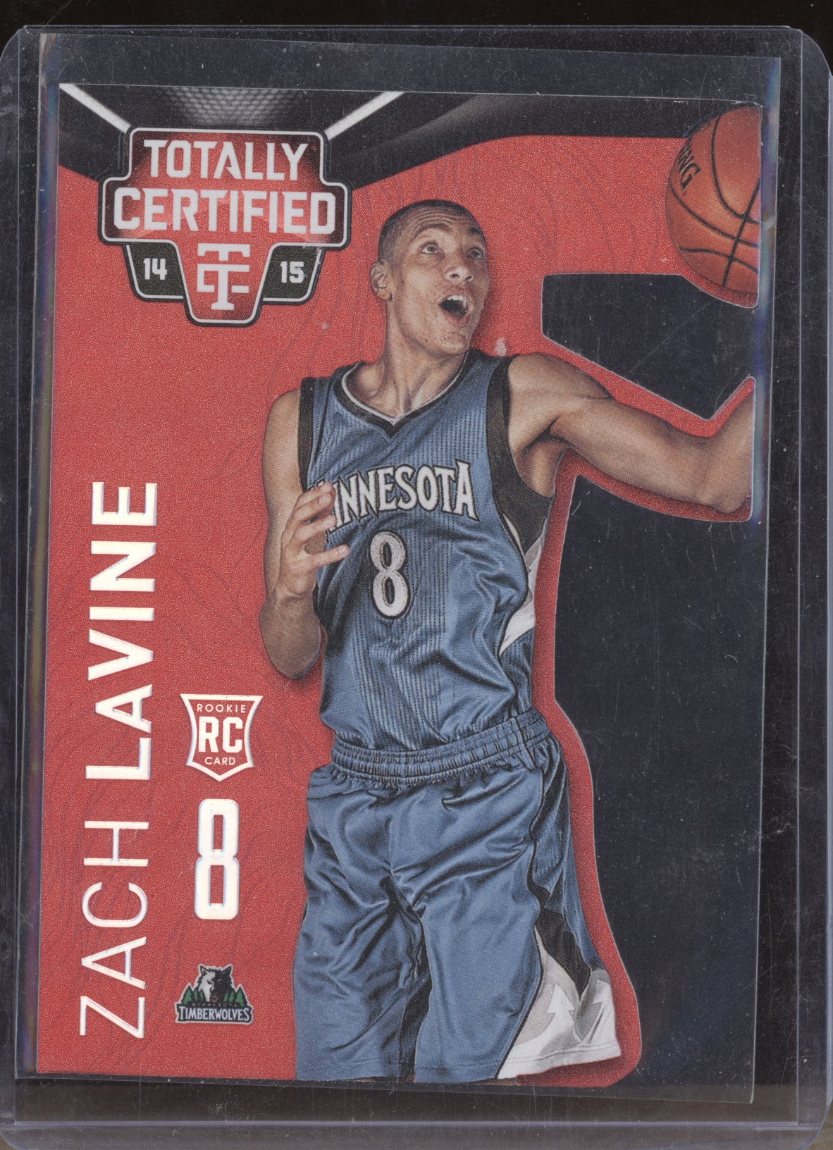 Zach Lavine  2014-15 Panini Totally Certified Mirror Red Die Cut RC 45/135  RKO