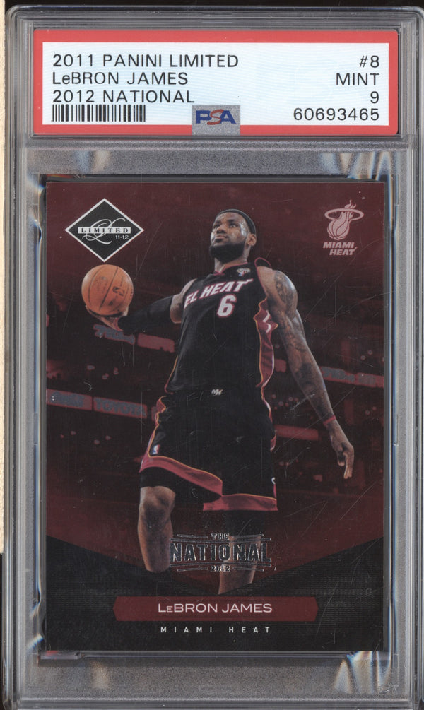 LeBron James 2011-12 Panini Limited 8 2012 National 3/5 PSA 9 RKO