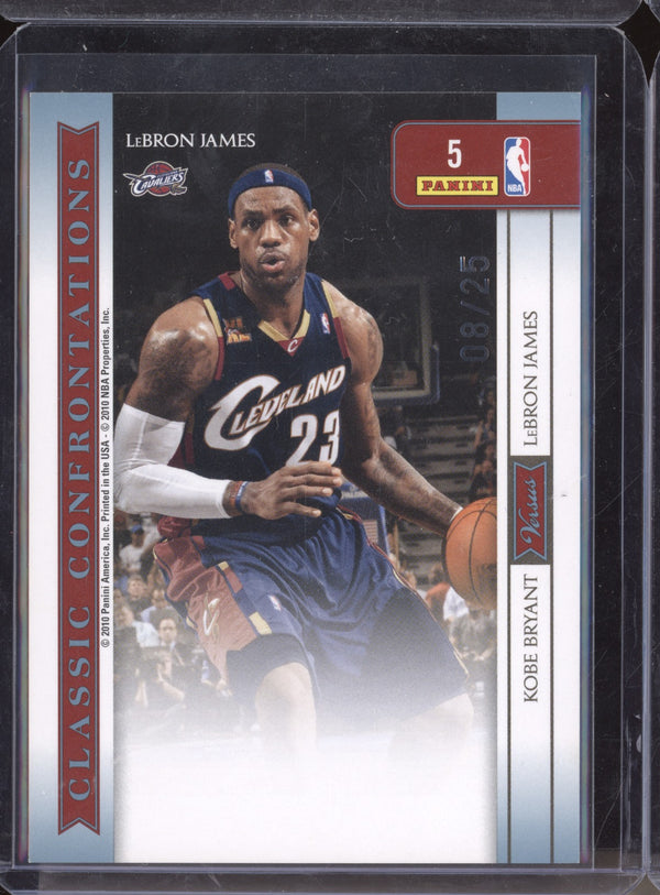 LeBron James Kobe Bryant 2009-10 Panini Classics Classic Confrontations /25  RKO