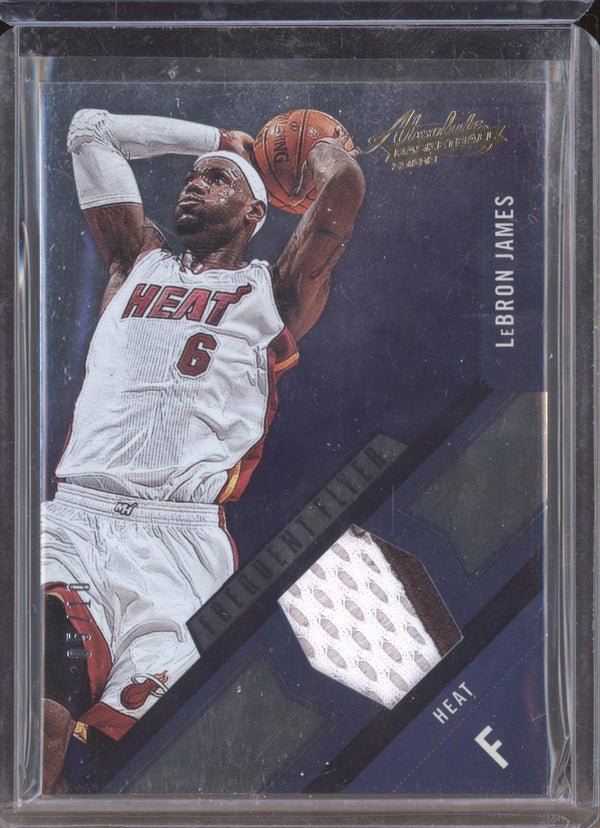 LeBron James 2012-13 Panini Absolute Frequent Flyers Prime Patch /10  RKO