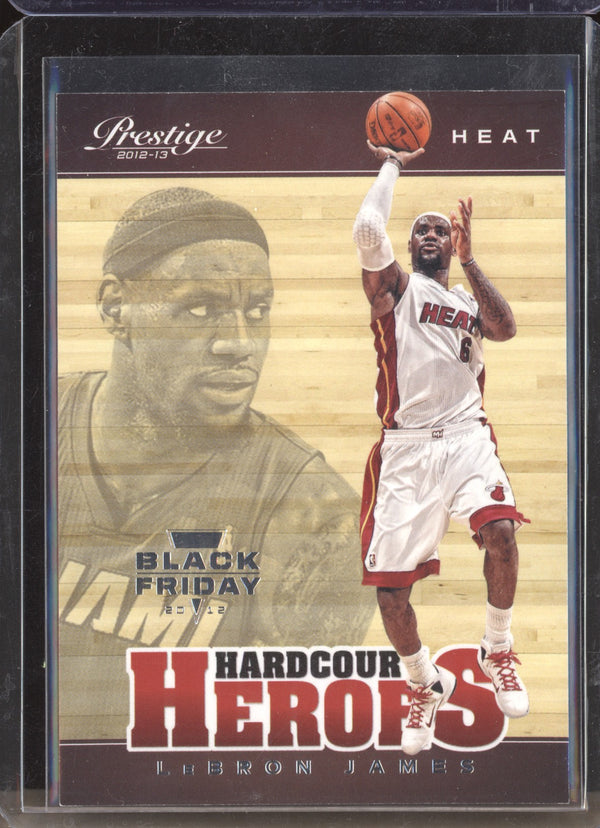 LeBron James 2012-13 Panini Prestige 5 Hardcourt Heroes Black Friday 1/5  RKO