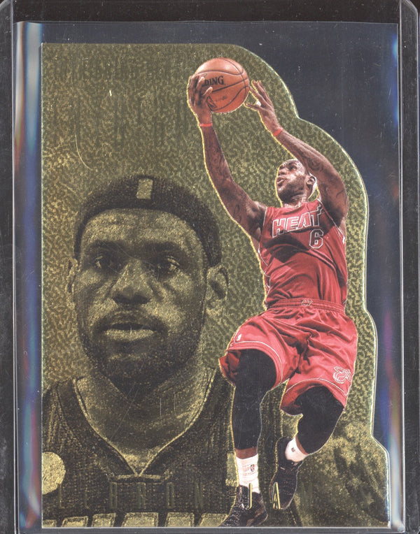 LeBron James 2013-14 Panini Intrigue 5 Intriguing Players Gold 6/10 RKO