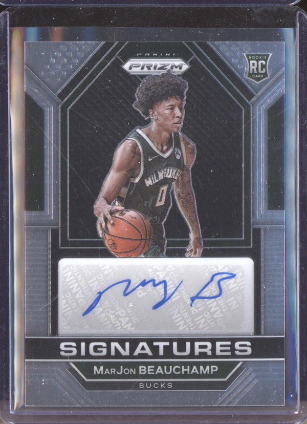 MarJon Beauchamp 2022-23 Panini Prizm RSI-MAR Rookie Signatures RC