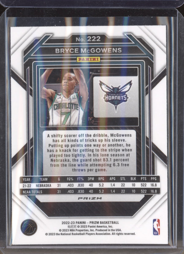 Bryce McGowens 2022-23 Panini Prizm 222 Pulsar RC