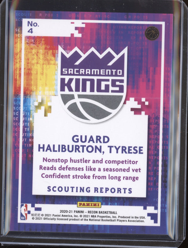 Tyrese Haliburton 2020-21 Panini  Recon 4 Scouting Reports RC