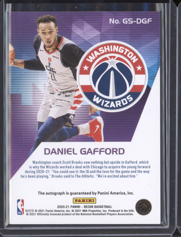 Daniel Gafford 2020-21 Panini  Recon GS-DGF Glorified Signatures