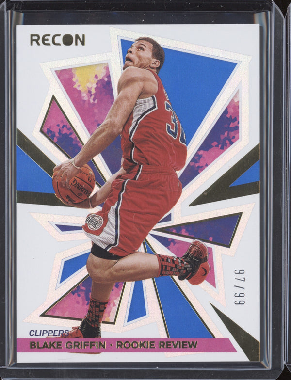 Blake Griffin 2020-21 Panini  Recon 16 Rookie Review Blue 97/99