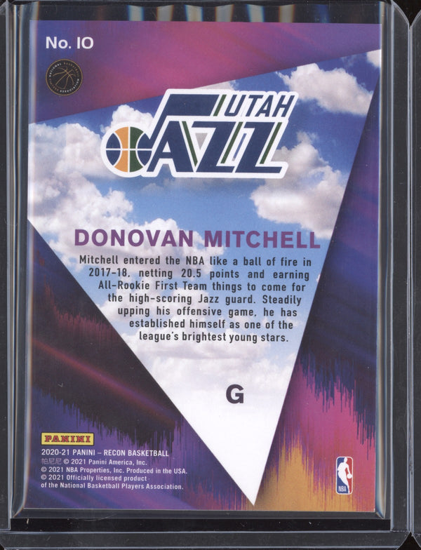 Donovan Mitchell 2020-21 Panini  Recon 10 Skys The Limit Red 30/199