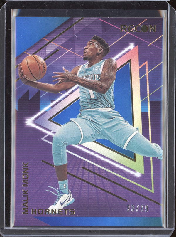 Malik Monk 2020-21 Panini  Recon 194 Blue RC 23/99