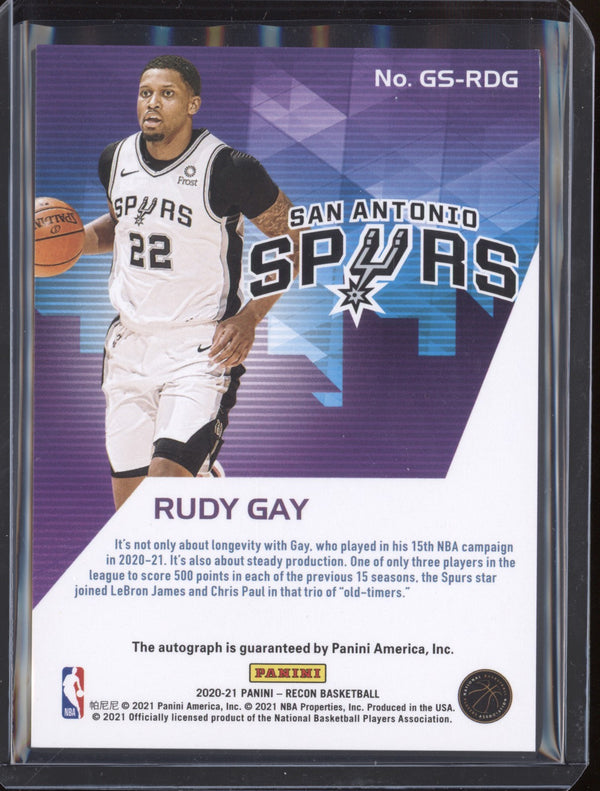 Rudy Gay 2020-21 Panini  Recon GS-RDG Glorified Signatures