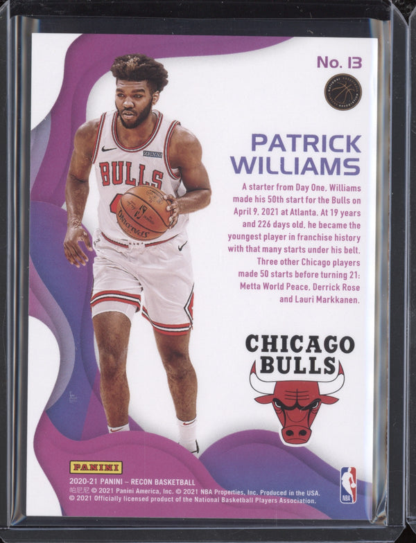 Patrick Williams 2020-21 Panini  Recon 13 Rookie Red RC 17/199