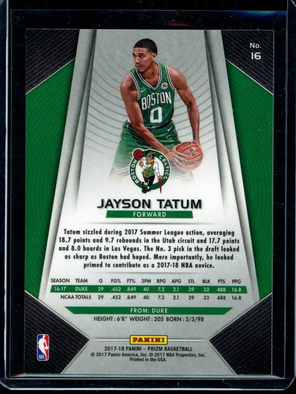 Jayson Tatum 2017-18 Panini Prizm Rookie Base