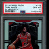 Coby White 2019-20 Panini Prizm Silver Prizm RC PSA 10