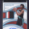 Shaedon Sharpe 2022-23 Panini Immaculate  Rookie Patch Auto Jersey Number RC 04/17