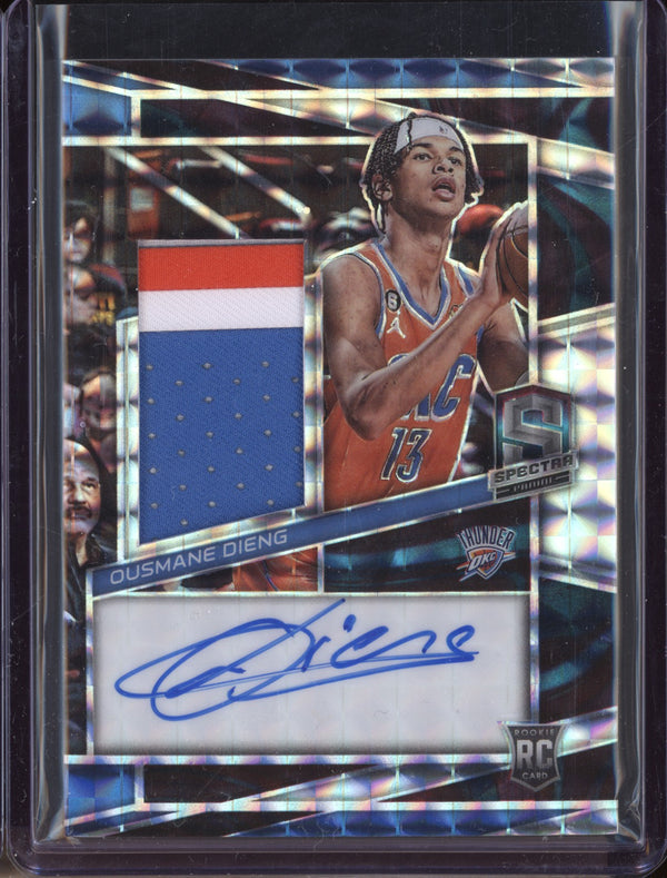 Ousmane Dieng 2022-23 Panini Spectra Rookie Jersey Auto Interstellar RC 41/49