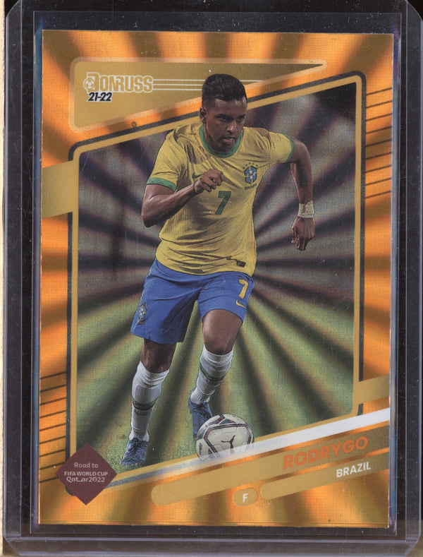 Rodrygo 2021-22 Panini Donruss 24 Holo Orange Laser