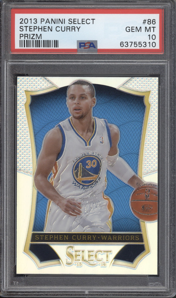 Stephen Curry 2013 Panini Select Prizm PSA 10