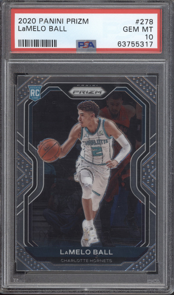 Lamelo Ball 2020 Panini Prizm RC PSA 10