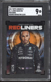 Lewis Hamilton 2021 Topps Chrome Formula One RedLiners Orange Refractor 12/25 SGC 9