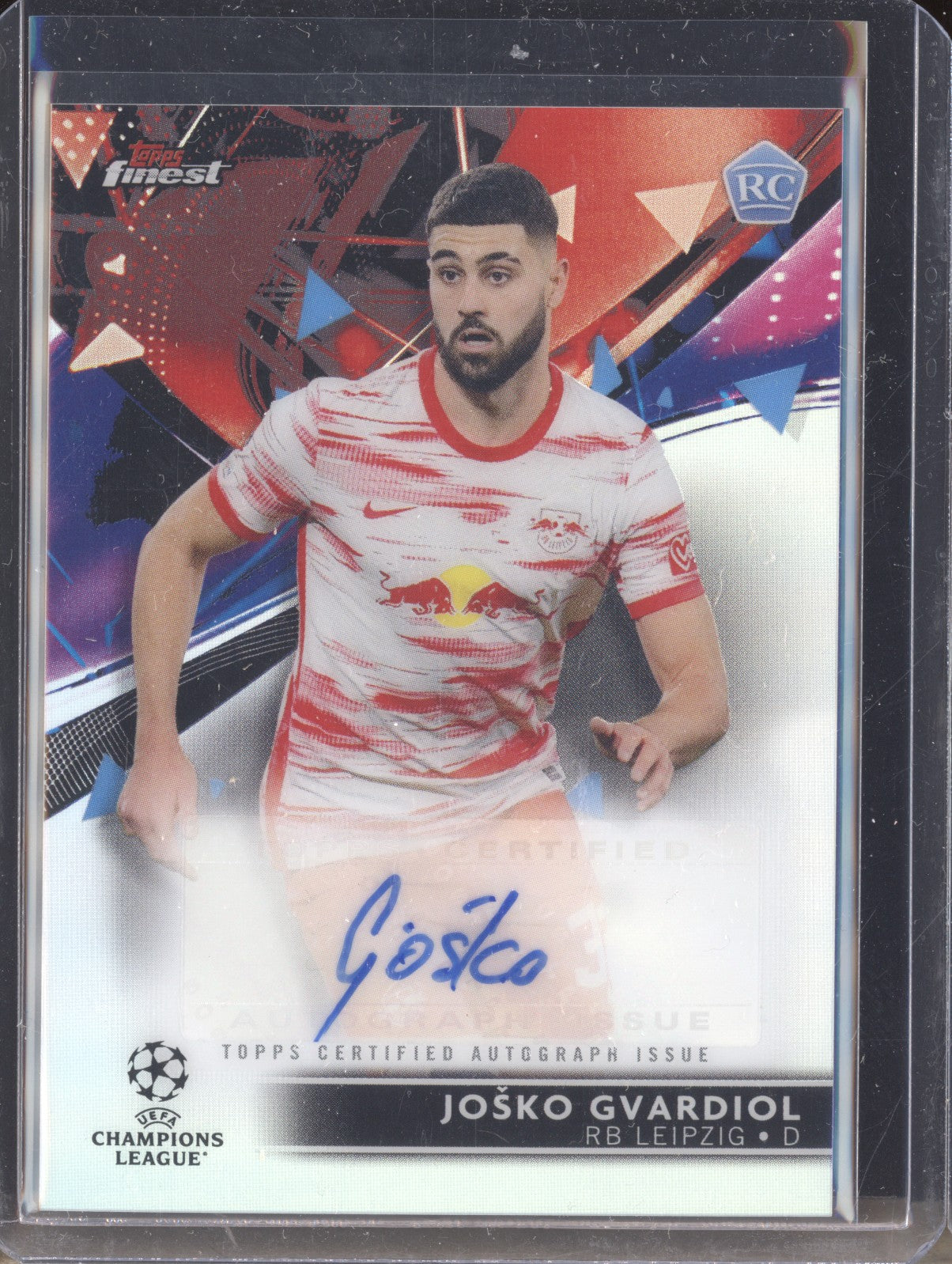 Josko Gvardiol 2021-22 Topps Finest UCL BA-GV Autograph RC - The Hobby