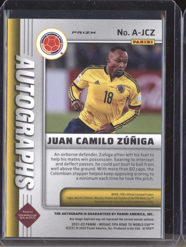 Juan Camilo Zuniga 2022 Panini Mosaic RTWC A-JCZ Autographs