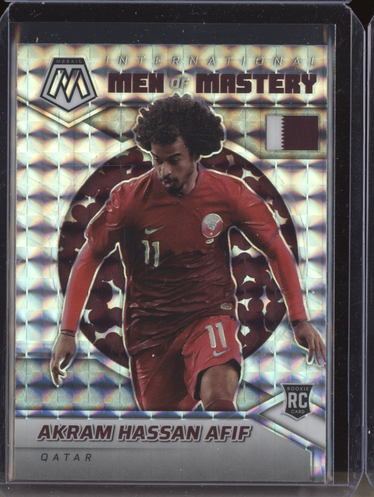 Akram Hassan Afif 2022 Panini Mosaic RTWC 31 Men of Mastery Mosaic RC