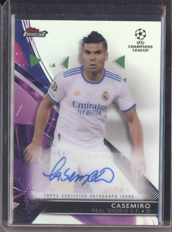 Casemiro 2021-22 Topps Finest UCL BA-C Autograph