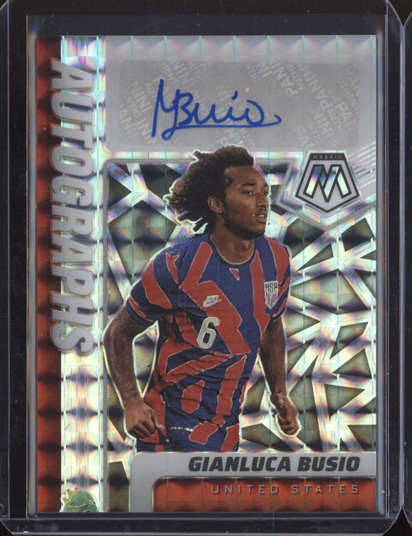 Gianluca Busio 2022 Panini Mosaic RTWC A-GB Autographs