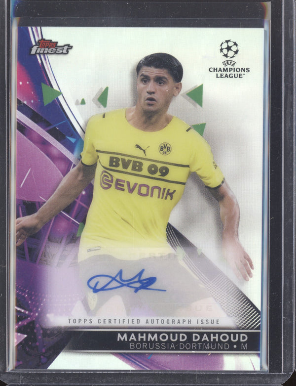 Mahmoud Dahoud 2021-22 Topps Finest UCL BA-MD Autograph