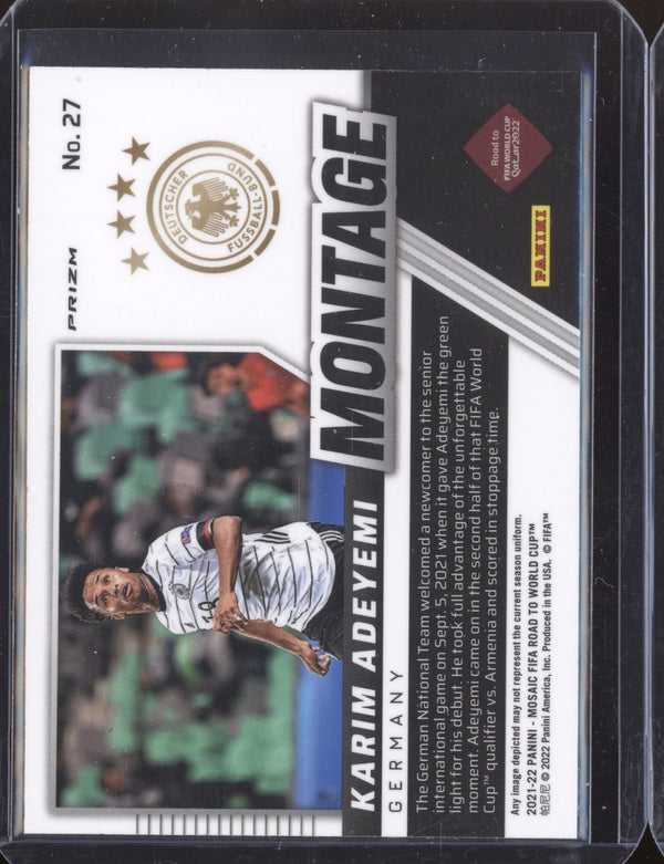 Karim Adeyemi 2022 Panini Mosaic RTWC 27 Montage Mosaic RC