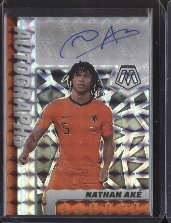 Nathan Ake 2022 Panini Mosaic RTWC A-AKE Autographs