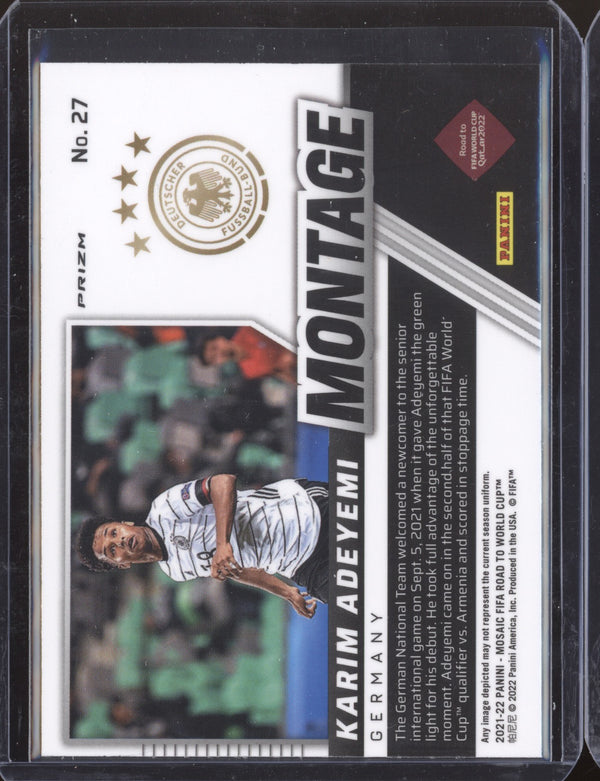 Karim Adeyemi 2022 Panini Mosaic RTWC 27 Montage Mosaic RC