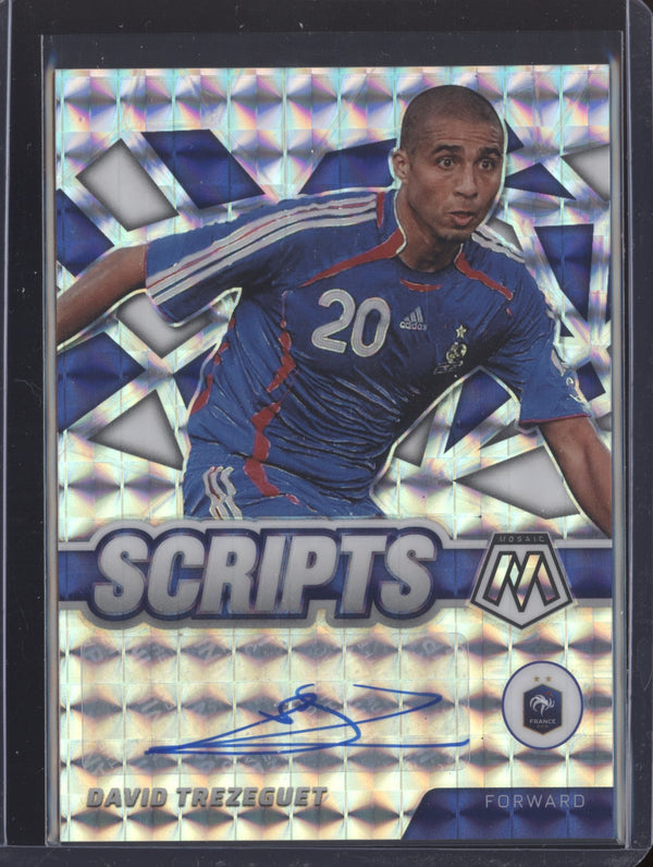 David Trezeguet 2022 Panini Mosaic RTWC S-DT Scripts Auto