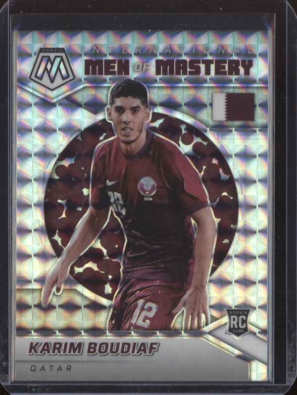 Karim Boudiaf 2022 Panini Mosaic RTWC 7 Men of Mastery Mosaic RC