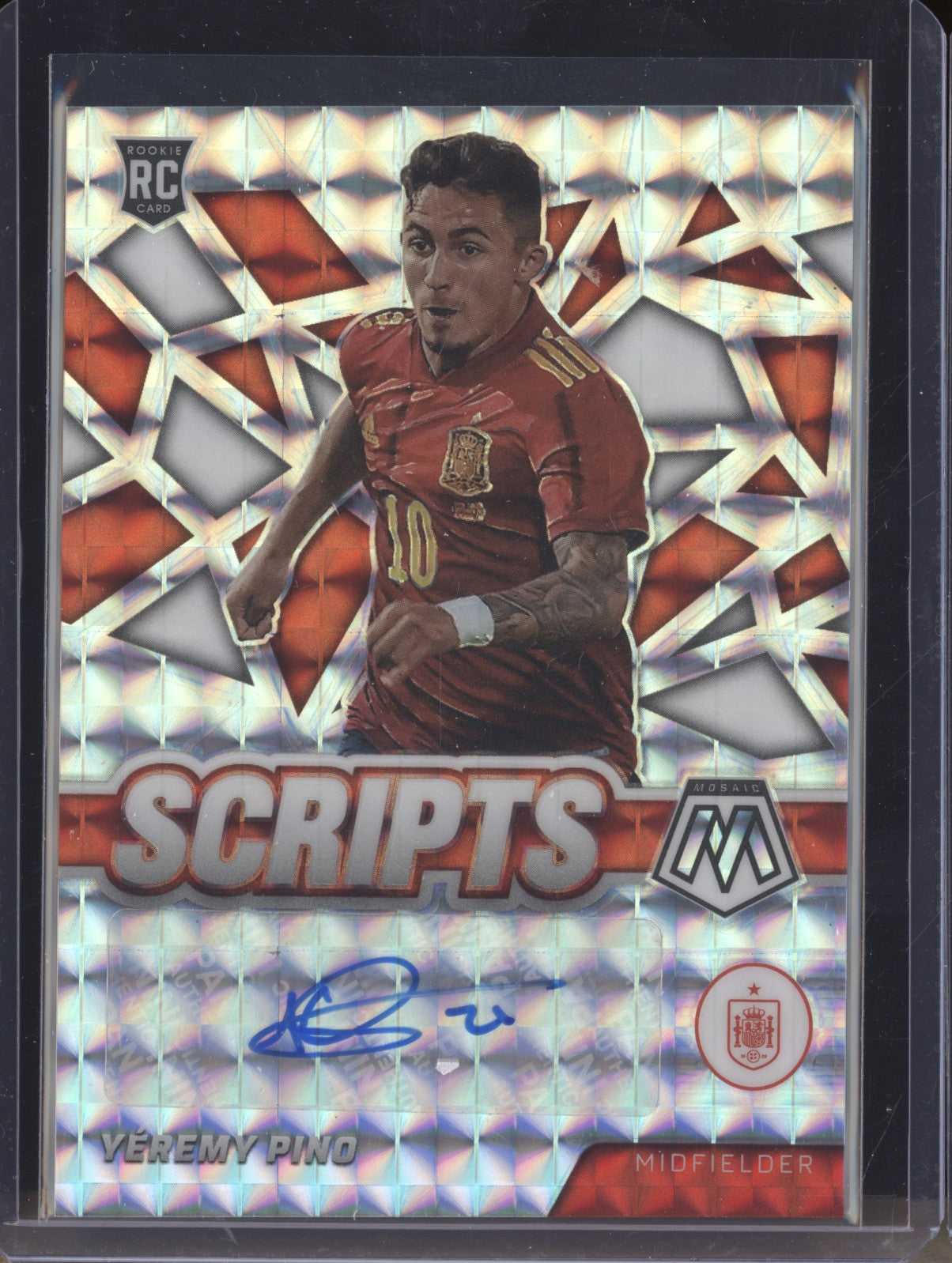 Yeremy Pino 2022 Panini Mosaic RTWC S-YP Scripts Auto RC