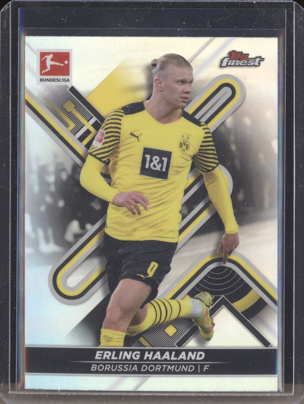 Erling Haaland 2021-22 Topps Finest Bundesliga 42 Refractor