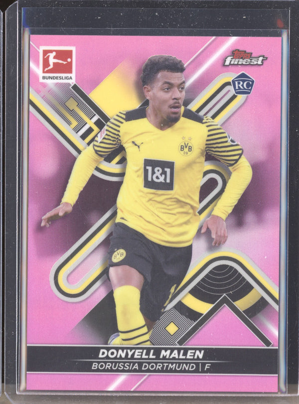 Donyell Malen 2021-22 Topps Finest Bundesliga 48 Pink Refractor 274/300