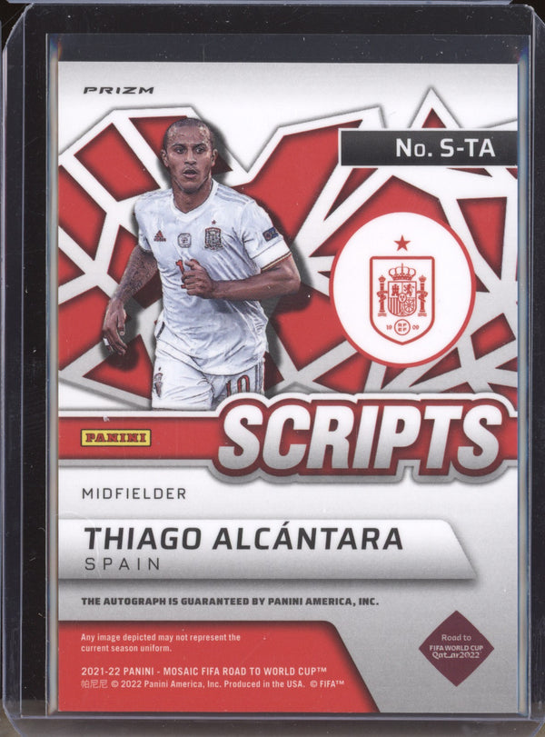 Thiago Alcantara 2022 Panini Mosaic RTWC S-TA Scripts Auto