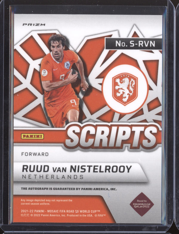 Ruud van Nistelrooy 2022 Panini Mosaic RTWC S-RVN Scripts Auto