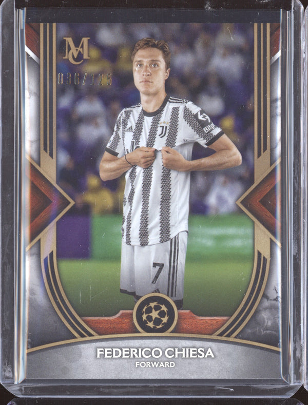 Federico Chiesa 2022-23 Topps Museum Collection UEFA 62 Copper 36/125