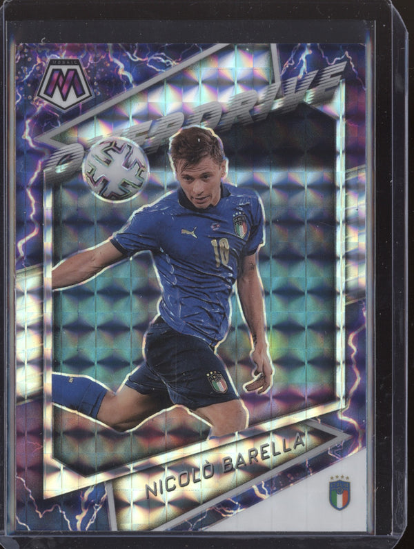 Nicolo Barella 2022 Panini Mosaic RTWC 37 Overdrive