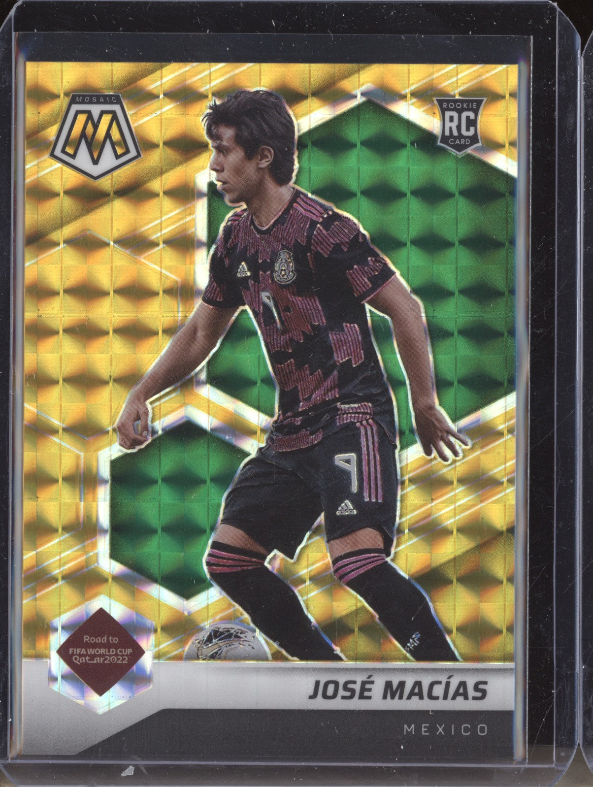 Jose Macias 2022 Panini Mosaic RTWC 17 Gold RC 4/10